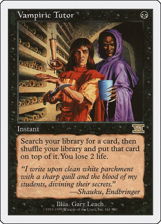 Vampiric Tutor 161 card from Classic Sixth Edition