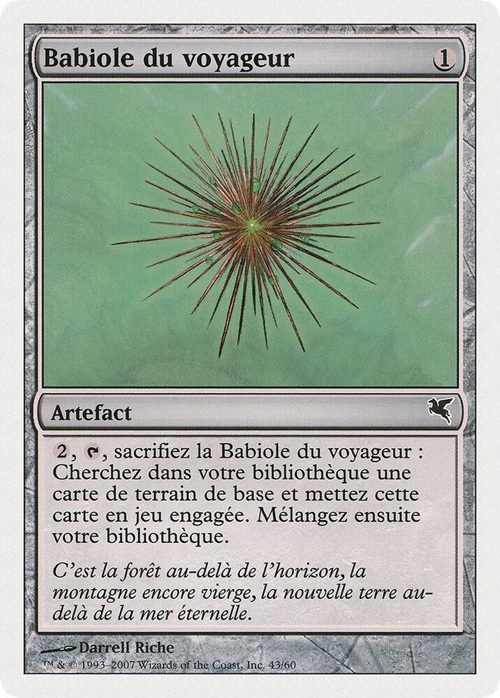 Wayfarer's Bauble (French) - "Babiole du voyageur" D43 card from Magic Encyclopedia 2005 (Salvat/Hachette)