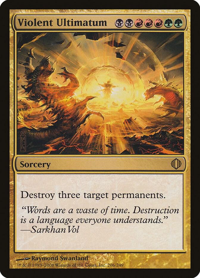 Violent Ultimatum 206 card from Shards of Alara