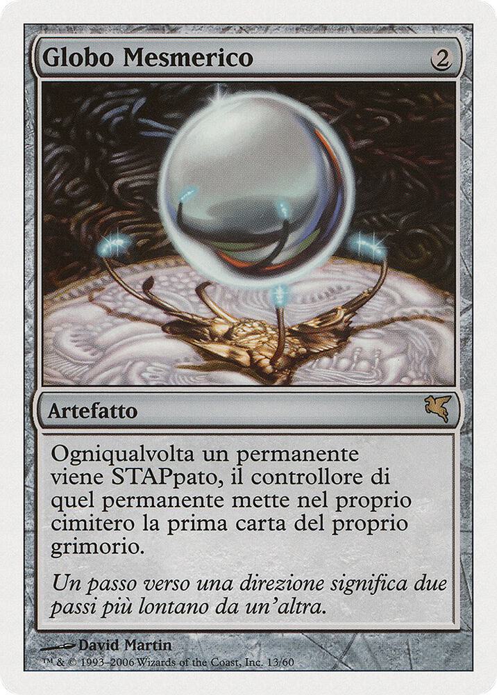 Mesmeric Orb (Italian)- "Globo Mesmerico" H13 card from Magic Encyclopedia 2005 (Salvat/Hachette)