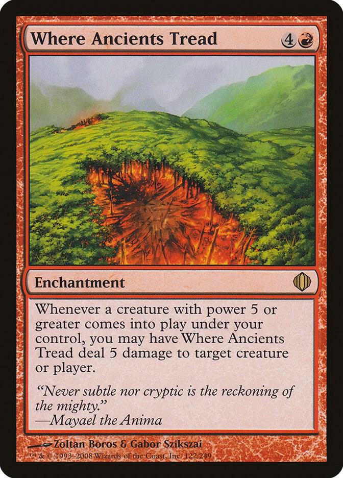 Where Ancients Tread 122 card from Shards of Alara