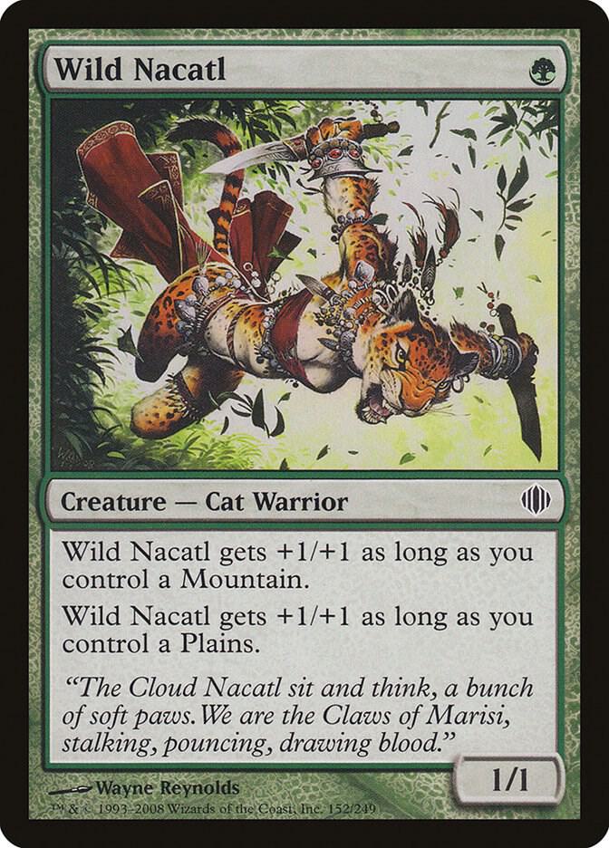 Wild Nacatl 152 card from Shards of Alara