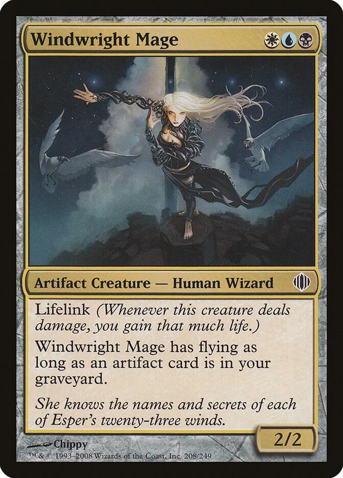 Windwright Mage 208 card from Shards of Alara