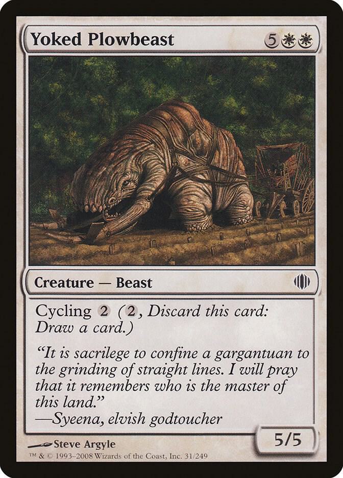 Yoked Plowbeast 31 card from Shards of Alara