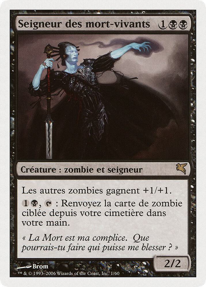Lord of the Undead (French) - "Seigneur des mort-vivants" F1 card from Magic Encyclopedia 2005 (Salvat/Hachette)