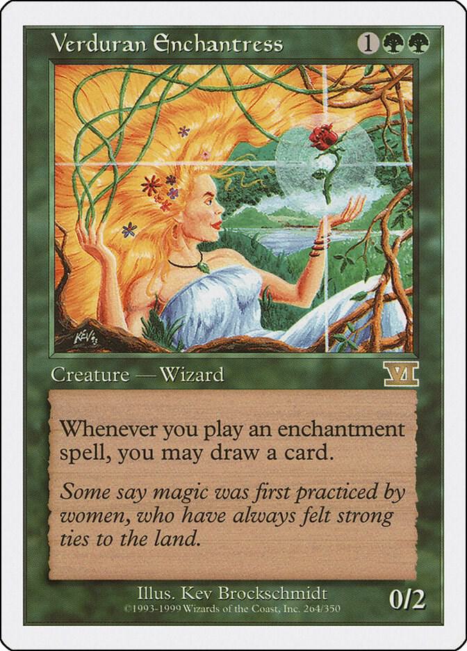 Verduran Enchantress 264 card from Classic Sixth Edition