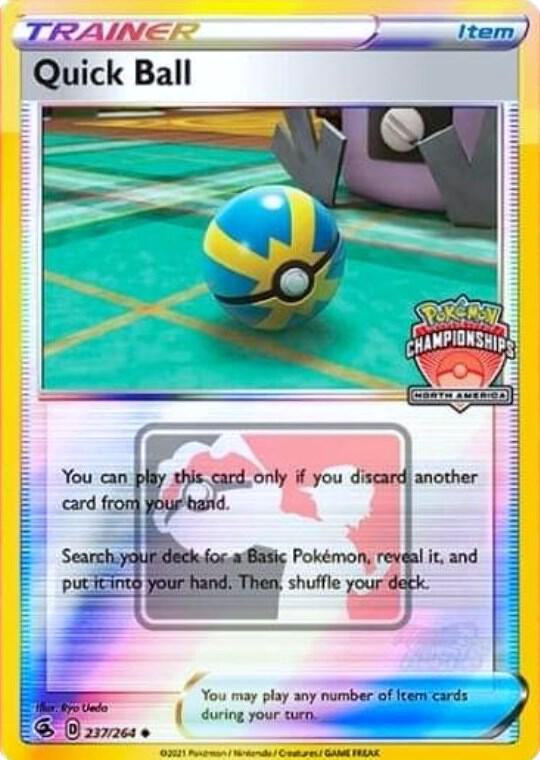 Quick Ball (North America Championships) 237/264 card from League & Championship Cards