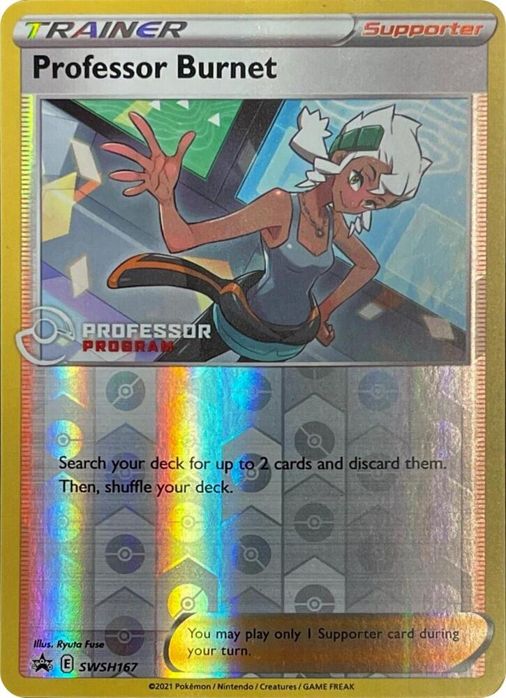 Professor Burnet (2021) SWSH167 card from Professor Program Promos