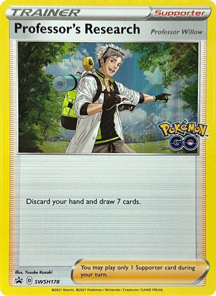 Professor's Research SWSH178 card from SWSH: Sword & Shield Promo Cards
