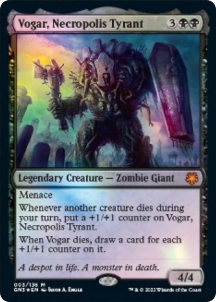 Vogar, Necropolis Tyrant 3 card from Magic Game Night: Free-For-All