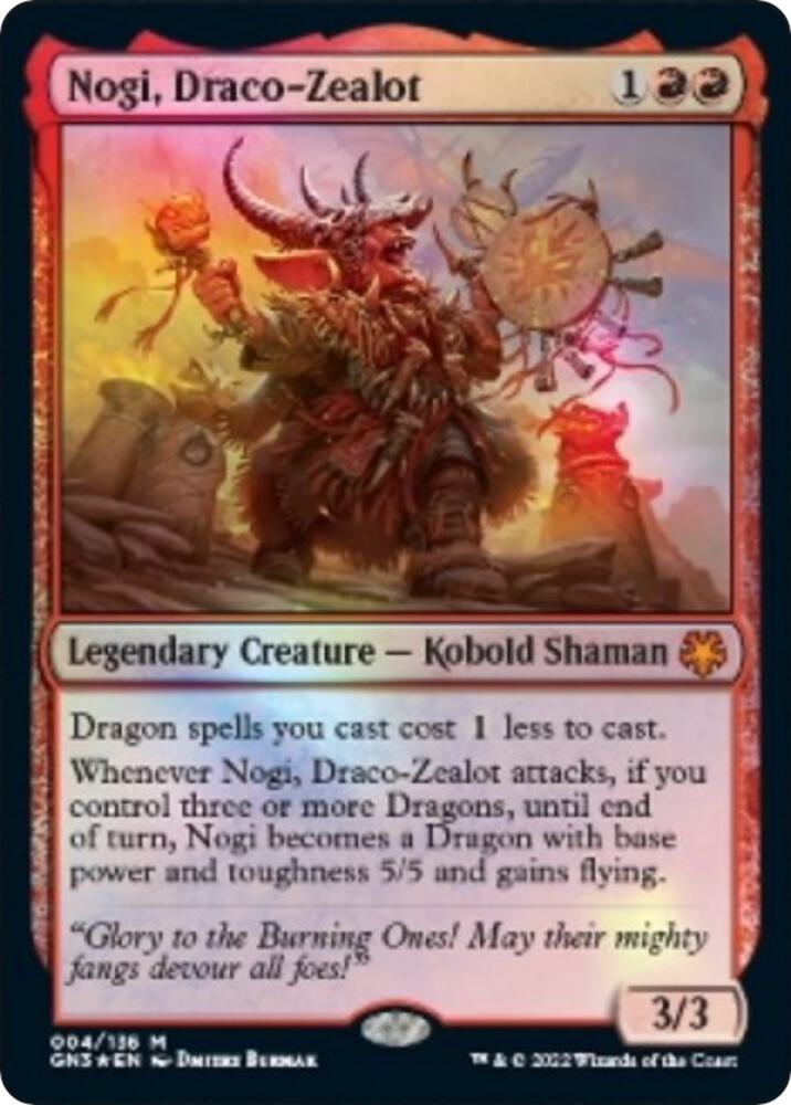 Nogi, Draco-Zealot 4 card from Magic Game Night: Free-For-All