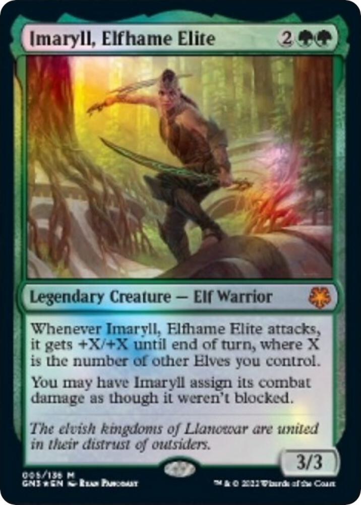 Imaryll, Elfhame Elite 5 card from Magic Game Night: Free-For-All