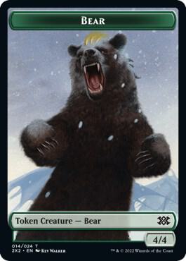 Bear // Vampire Double-Sided Token 14 // 9 card from Double Masters 2022