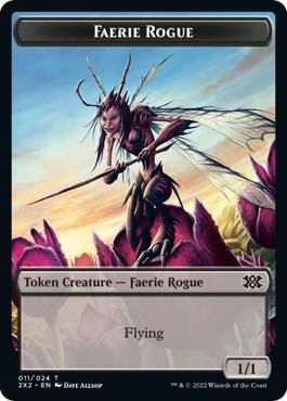Faerie Rogue // Vampire Double-Sided Token 11 // 9 card from Double Masters 2022