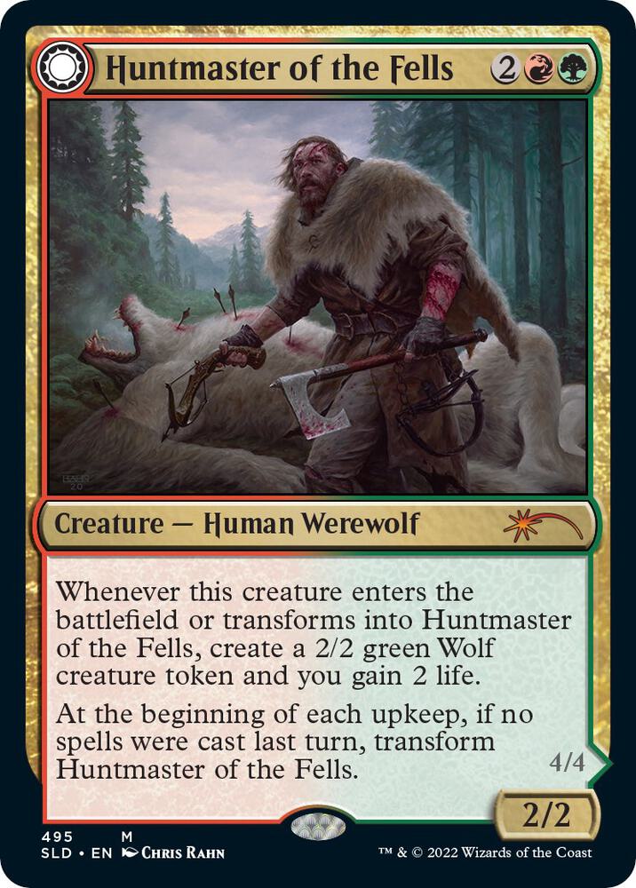 Huntmaster of the Fells 495 card from Secret Lair Drop Series