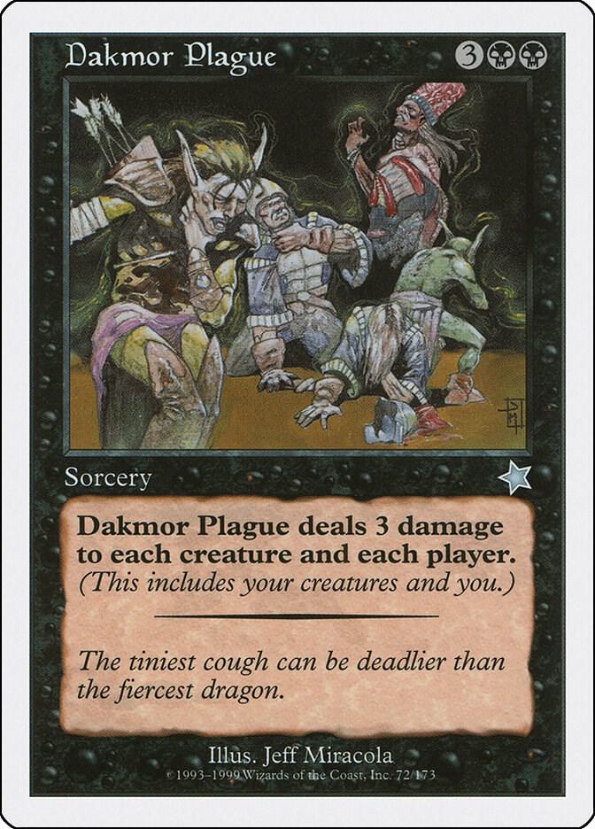 Dakmor Plague 72 card from Starter 1999