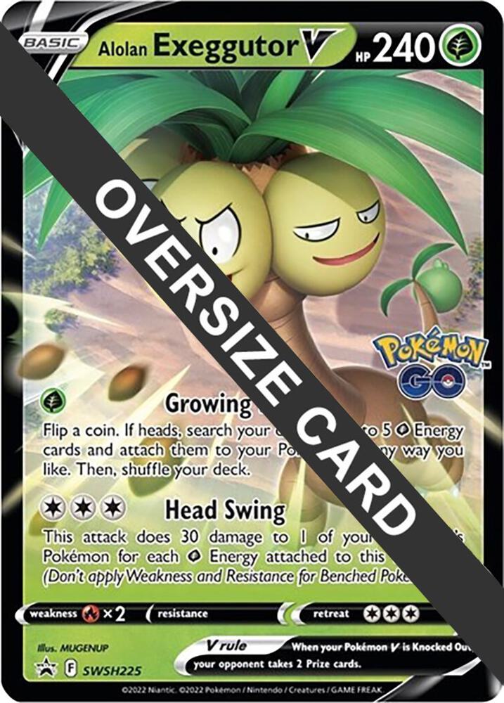 Alolan Exeggutor V SWSH225 card from Jumbo Cards