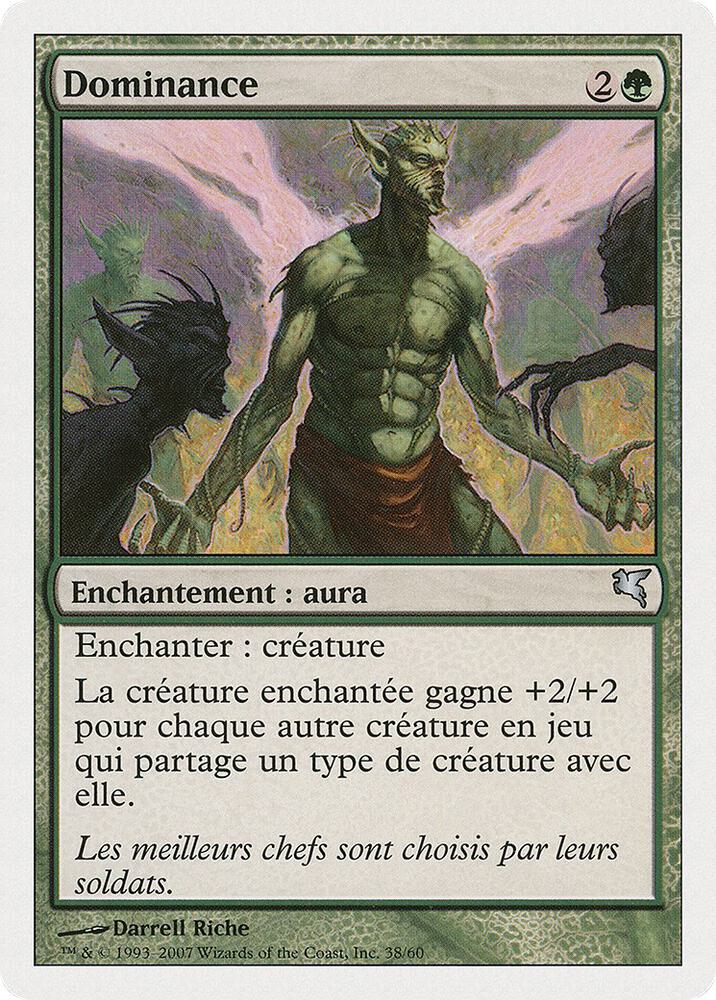 Alpha Status (French) - "Dominance" B38 card from Magic Encyclopedia 2005 (Salvat/Hachette)