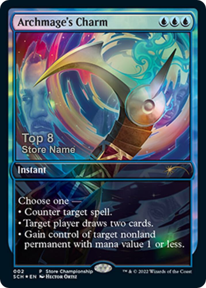 Archmage's Charm (Top 8) 2 card from Game Day & Store Championship Promos
