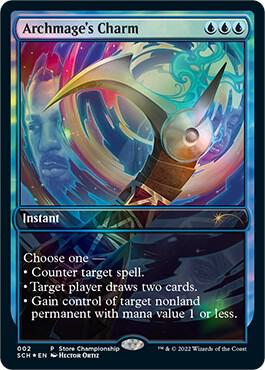 Archmage's Charm 2 card from Game Day & Store Championship Promos