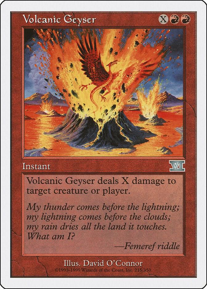 Volcanic Geyser 215 card from Classic Sixth Edition