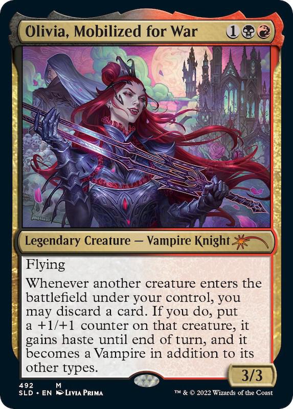 Olivia, Mobilized for War 492 card from Secret Lair Drop Series