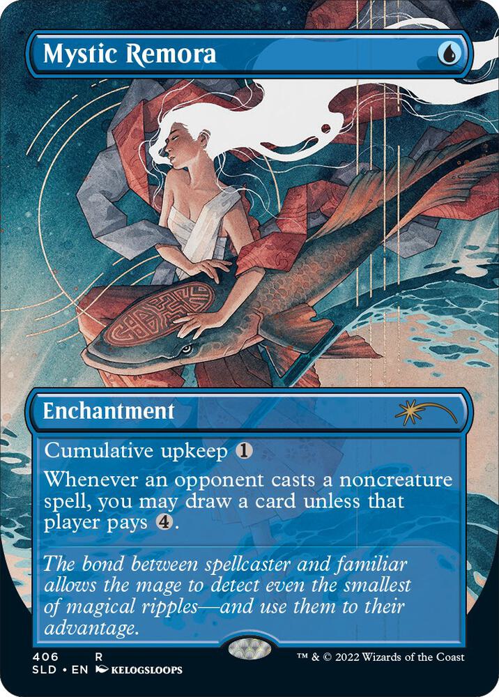 Mystic Remora (Borderless) 406 card from Secret Lair Drop Series