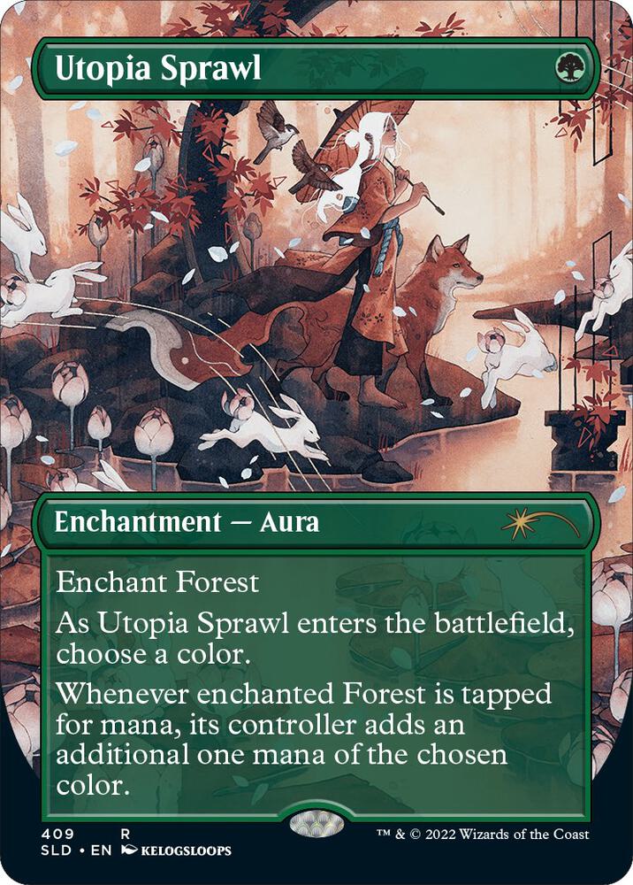 Utopia Sprawl 409 card from Secret Lair Drop Series