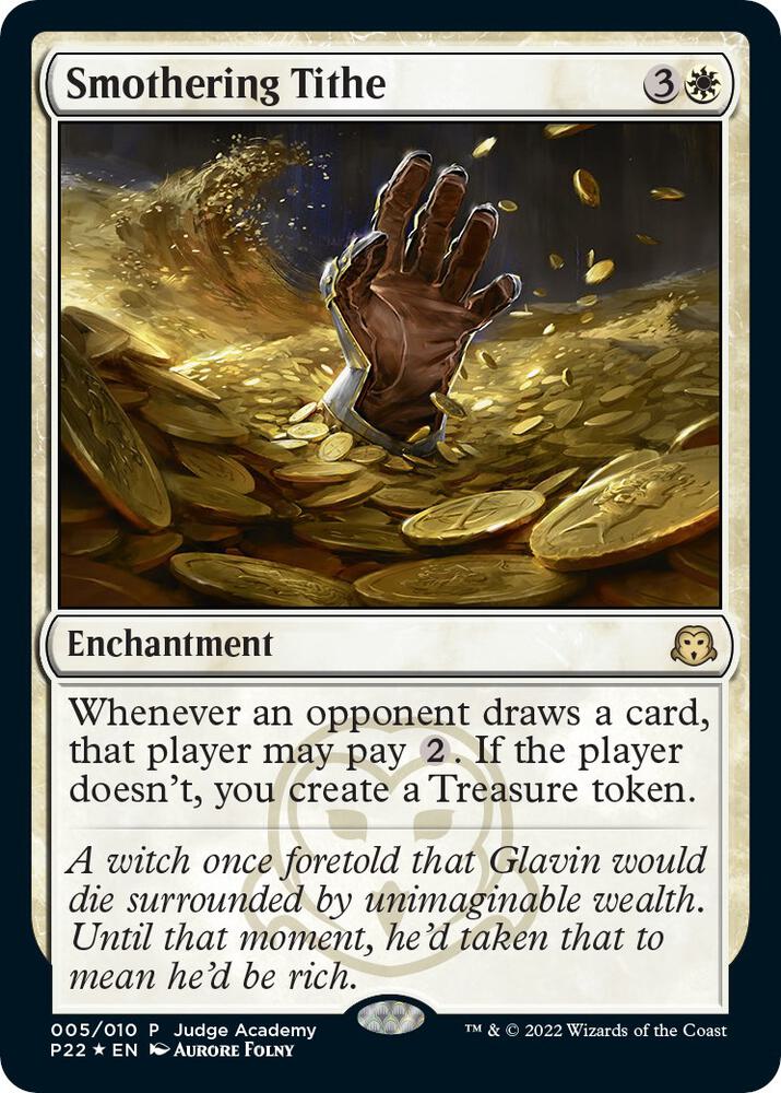 Smothering Tithe 5 card from Judge Promos
