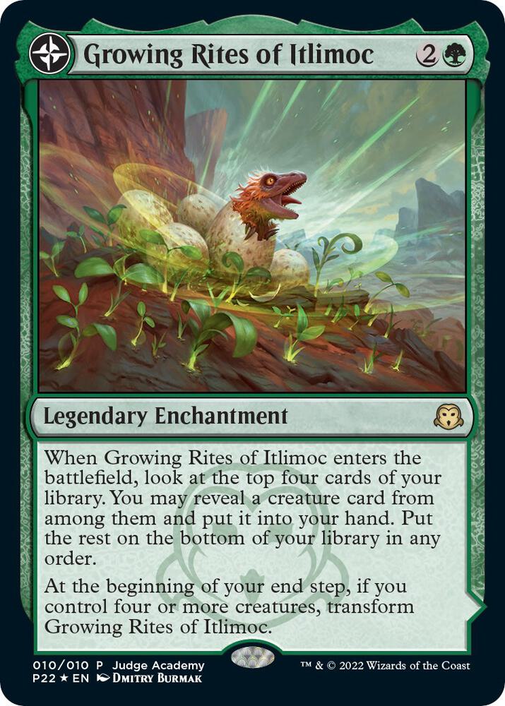 Growing Rites of Itlimoc 10 card from Judge Promos