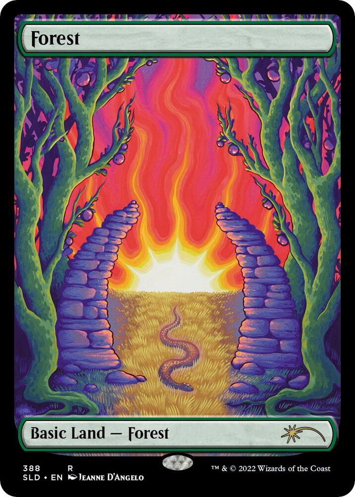 Forest 388 card from Secret Lair Drop Series