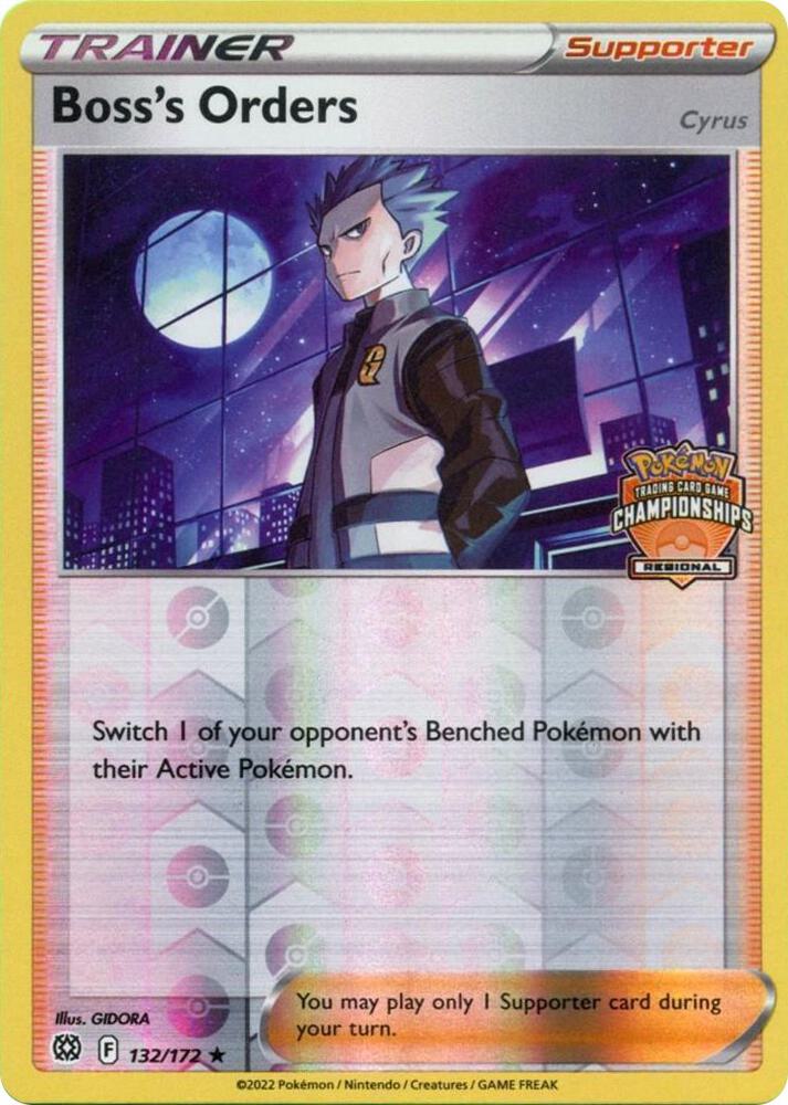 Boss's Orders (Regional Championships) 132/172 card from League & Championship Cards