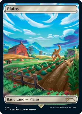 Plains 448 card from Secret Lair Drop Series