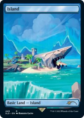 Island 449 card from Secret Lair Drop Series