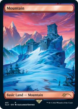 Mountain 451 card from Secret Lair Drop Series