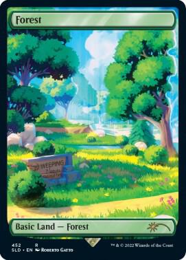 Forest 452 card from Secret Lair Drop Series
