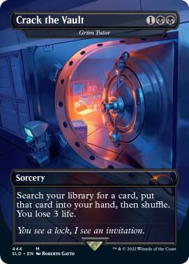 Crack the Vault - Grim Tutor 444 card from Secret Lair Drop Series