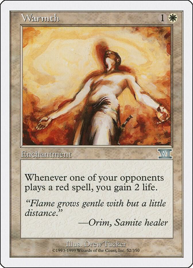 Warmth 52 card from Classic Sixth Edition