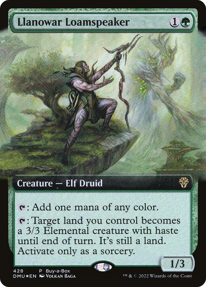 Llanowar Loamspeaker 428 card from Buy-A-Box Promos
