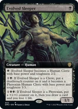 Evolved Sleeper (Extended Art) 402 card from Dominaria United