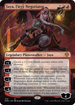 Jaya, Fiery Negotiator (Borderless) 374 card from Dominaria United
