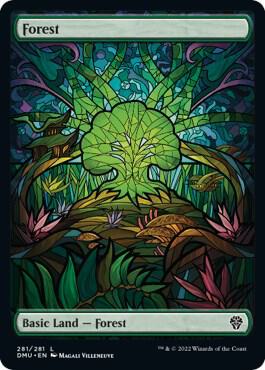 Forest (Showcase) 281 card from Dominaria United