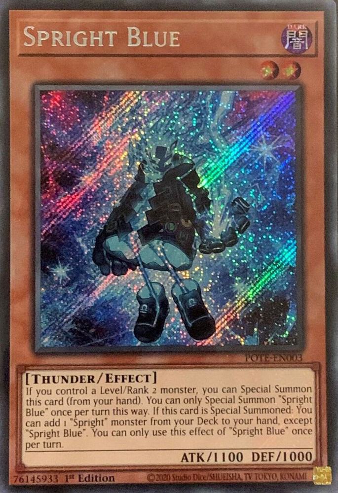Spright Blue POTE-EN003 card from Power of the Elements