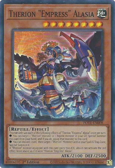 Therion "Empress" Alasia POTE-EN008 card from Power of the Elements