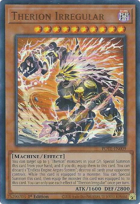 Therion Irregular POTE-EN009 card from Power of the Elements