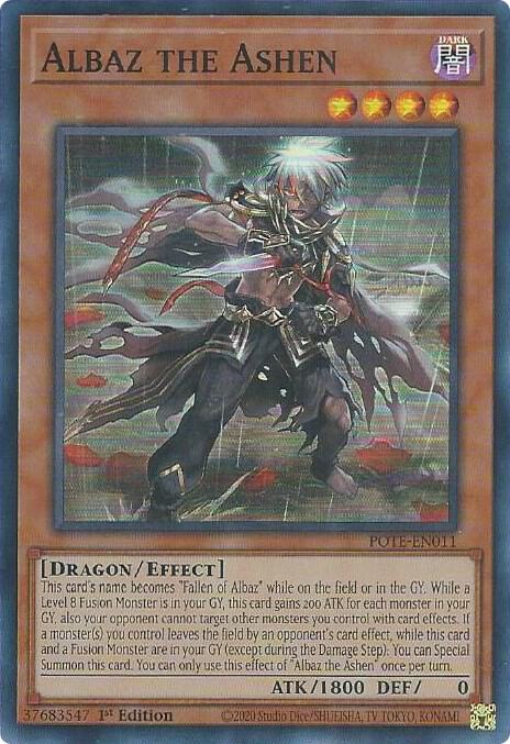 Albaz the Ashen POTE-EN011 card from Power of the Elements