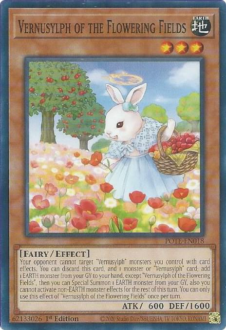 Vernusylph of the Flowering Fields POTE-EN018 card from Power of the Elements