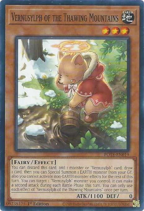 Vernusylph of the Thawing Mountains POTE-EN019 card from Power of the Elements