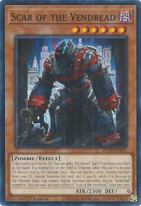 Scar of the Vendread POTE-EN024 card from Power of the Elements