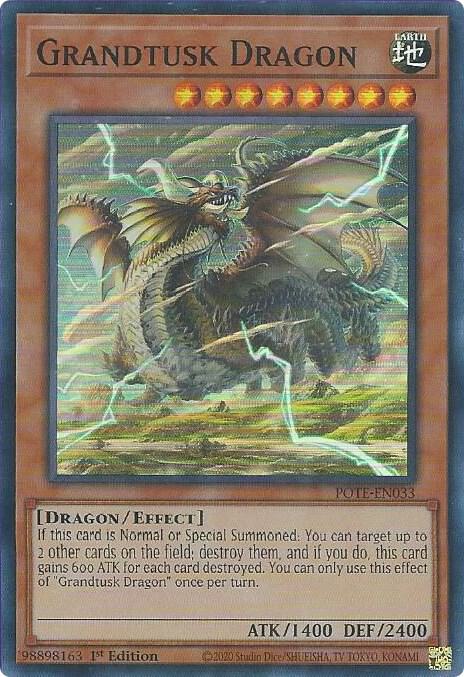 Grandtusk Dragon POTE-EN033 card from Power of the Elements